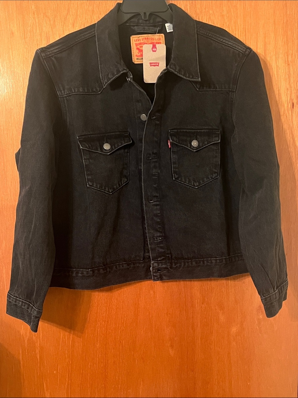 Levi’s Western Trucker Jacket Sz Large Black (Midnight in Oakland) MSRP: $89.95